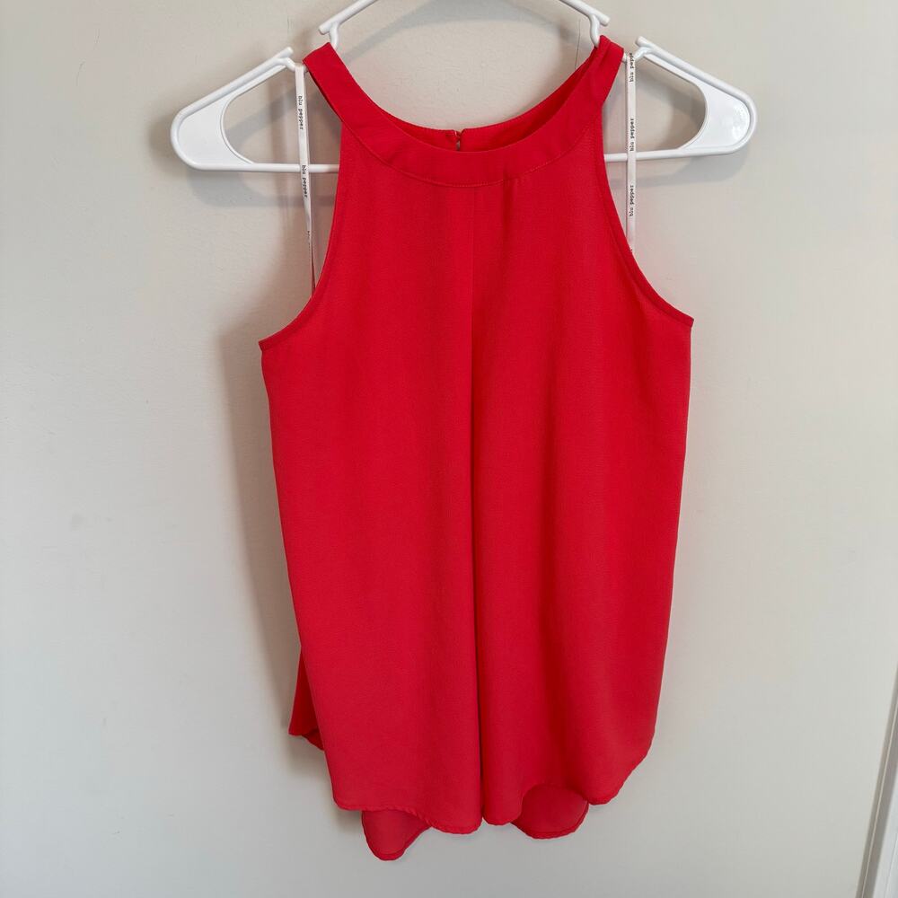 Anthropologie Blu Pepper Coral woman’s sleeveless blouse size Large